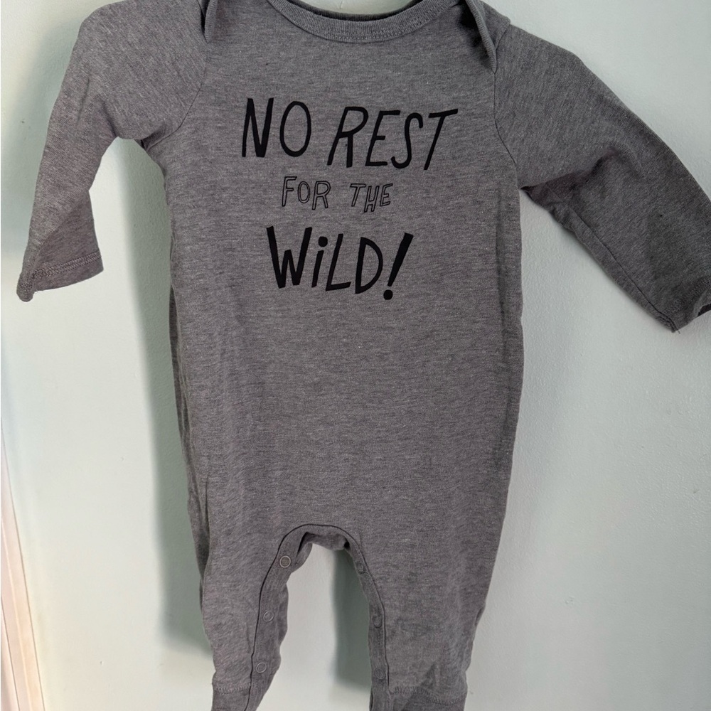 Cat & Jack Gray Kids One Piece Footie